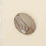 Zdjęcie - Krzemień pasiasty kaboszon owal 40x30 mm