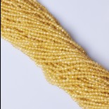 Zdjęcie - Cyrkonia cytrynowa kula fasetowana 3.3mm