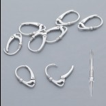 Zdjęcie - Bigle angielskie z kulką i sprężynką 18mm, Ag925