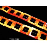 Zdjęcie - Masa perłowa kwadrat żółty 25mm