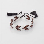 Zdjęcie - Bransoletka boho 5 rzędowa z koralików Matsuno 17-27cm