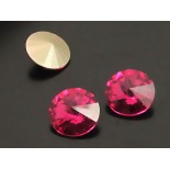 Zdjęcie - Swarovski rivoli stone fuchsia 10mm