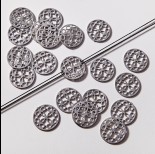 Zdjęcie - Zawieszka łącznik ze stali chirurgicznej ażur 18,5mm
