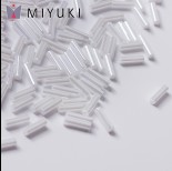 Zdjęcie - Koraliki Miyuki Bugles #2 6 mm White Ceylon