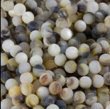 Zdjęcie - Masa perłowa kulka gładka opalizująca matowa czarna 8mm
