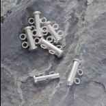 Zdjęcie - Srebrne zapięcie dwa oczka 17mm, Ag925