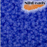 Zdjęcie - Koraliki NihBeads 12/0 Transparent Frosted Lt Sapphire