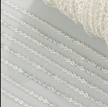 Zdjęcie - Łańcuszek z płaskich drobnych kół w kolorze srebrnym 1.7mm