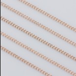 Zdjęcie - Łańcuszek pancerka powlekany 1.9x2.5mm różowe złoto