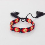 Zdjęcie - Bransoletka boho 5 rzędowa z koralików Matsuno 17-27cm