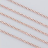Zdjęcie - Łańcuszek pancerka powlekany 1.9x2.5mm pastelowy róż