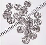 Zdjęcie - Zawieszka łącznik ze stali chirurgicznej ćma 18,3mm
