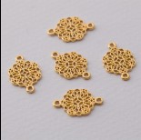 Zdjęcie - Rozgałęźnik ażurowy mandala 1 Ag925 pozłacany 17x11mm złoty