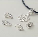 Zdjęcie - Srebrna krawatka ozdobna tulipany, próba Ag925 12.5mm