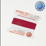 Zdjęcie - Nici jedwabne z igłą garnet 0,6mm