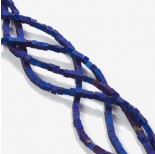 Zdjęcie - Hematyt platerowany kostka matowa heliotrope 3x3mm