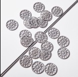 Zdjęcie - Zawieszka łącznik ze stali chirurgicznej serwetka z kropelkami 18,5mm