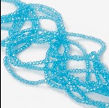 Zdjęcie - Kryształki oponki fasetowane blue lagune AB 2x3mm