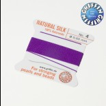 Zdjęcie - Nici jedwabne z igłą amethyst 0,6mm