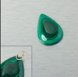 Zdjęcie - Malachit zawieszka łezka 35x25.5mm