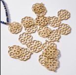 Zdjęcie - Zawieszka pozłacana ze stali chirurgicznej atom 20mm