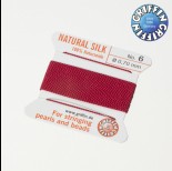 Zdjęcie - Nici jedwabne z igłą garnet 0,7mm