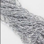Zdjęcie - Kryształki kulki fasetowane 3mm half silver