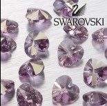 Zdjęcie - Swarovski heart 14 mm light rose blue shade