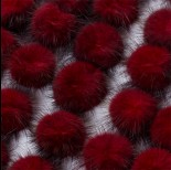 Zdjęcie - Pompon czerwony 4cm