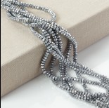 Zdjęcie - Hematyt oponka fasetowana srebrna 6x3mm