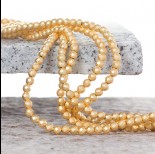 Zdjęcie - Hematyt platerowany kulka fasetowana satynowa light gold 4mm
