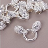 Zdjęcie - Zapięcie z końcówkami z głową wilka 7.5mm