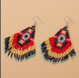 Zdjęcie - Kolczyki boho z koralików Matsuno 80mm