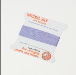 Zdjęcie - Nici jedwabne z igłą lilac 0,5 mm