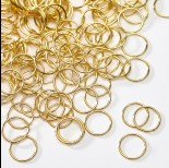 Zdjęcie - Srebrny łącznik pozłacany koło gładkie 13mm ag925