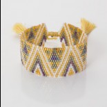 Zdjęcie - Bransoletka boho 13 rzędowa z koralików Matsuno 17-27cm