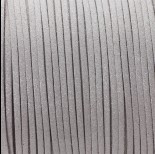 Zdjęcie - Rzemień zamszowy płaski srebrny z brokatem 1x2.5mm