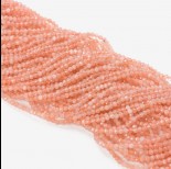 Zdjęcie - Kamień słoneczny kulka fasetowana pastelowo pomarańczowa 2.5mm