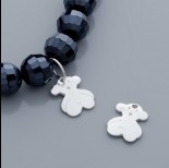 Zdjęcie - Srebrna zawieszka miś 13mm, Ag925