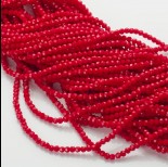 Zdjęcie - Kryształki kulki fasetowane ceramic red 3mm