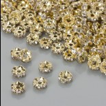 Zdjęcie - Przekładka rondelek z kryształkami crystal 6mm
