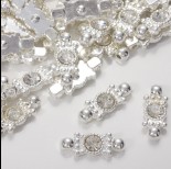 Zdjęcie - Przekładka z kryształkiem koloru srebrnego crystal 20,5mm