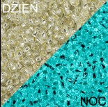 Zdjęcie - Koraliki TOHO Round 8/0 Glow In The Dark SilverLined Crystal/Glow Blue
