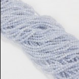 Zdjęcie - Agat blue lace kulka fasetowana 3mm niebieski