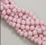 Zdjęcie - Koraliki szklane pastelowo różowe 10mm