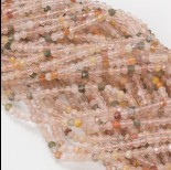 Zdjęcie - Kryształ górski rutylowany oponka fasetowana 3x4mm
