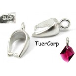 Zdjęcie - Srebrna krawatka do swarovskiego z oczkiem, Ag925 13mm