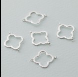 Zdjęcie - Rozgałęźnik kwiatek wycięty Ag925 18x14mm srebrny