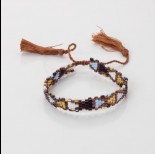Zdjęcie - Bransoletka boho 5 rzędowa z koralików Matsuno 17-27cm