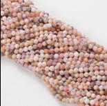 Zdjęcie - Opal peruwiański różowy kulka fasetowana 4mm